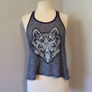 Tokyo Darling Fox Blue Tank Top Cami XS